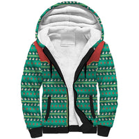 Western Yoke Sherpa Hoodie Merry Duckmas Funny Style - Wonder Print Shop