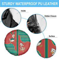 Western Yoke Spare Tire Cover Merry Duckmas Funny Style - Wonder Print Shop