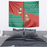 Western Yoke Tapestry Merry Duckmas Funny Style - Wonder Print Shop