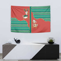 Western Yoke Tapestry Merry Duckmas Funny Style - Wonder Print Shop