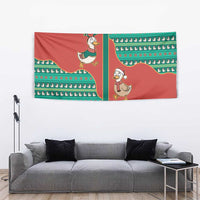 Western Yoke Tapestry Merry Duckmas Funny Style - Wonder Print Shop