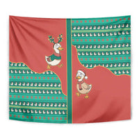 Western Yoke Tapestry Merry Duckmas Funny Style - Wonder Print Shop
