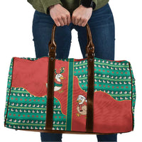 Western Yoke Travel Bag Merry Duckmas Funny Style - Wonder Print Shop