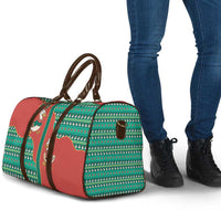 Western Yoke Travel Bag Merry Duckmas Funny Style - Wonder Print Shop