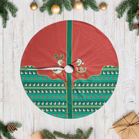 Western Yoke Tree Skirt Merry Duckmas Funny Style - Wonder Print Shop