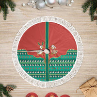 Western Yoke Tree Skirt Merry Duckmas Funny Style - Wonder Print Shop