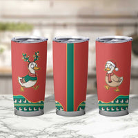 Western Yoke Tumbler Cup Merry Duckmas Funny Style - Wonder Print Shop