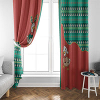 Western Yoke Window Curtain Merry Duckmas Funny Style - Wonder Print Shop