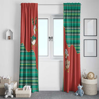Western Yoke Window Curtain Merry Duckmas Funny Style - Wonder Print Shop