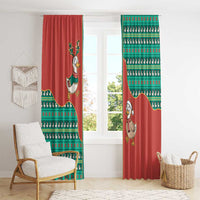 Western Yoke Window Curtain Merry Duckmas Funny Style - Wonder Print Shop