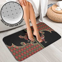 Western Yoke Bathroom Set Wine Deer Christmas Argyle Patterns - Wonder Print Shop