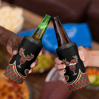 Western Yoke 4 in 1 Can Cooler Tumbler Wine Deer Christmas Argyle Patterns - Wonder Print Shop