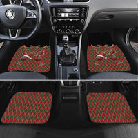 Western Yoke Car Mats Wine Deer Christmas Argyle Patterns - Wonder Print Shop