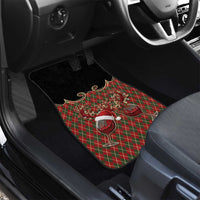 Western Yoke Car Mats Wine Deer Christmas Argyle Patterns - Wonder Print Shop