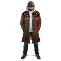Western Yoke Cloak Wine Deer Christmas Argyle Patterns - Wonder Print Shop