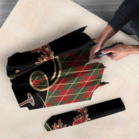Western Yoke Umbrella Wine Deer Christmas Argyle Patterns - Wonder Print Shop