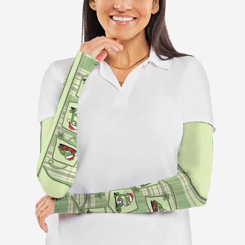 Western Yoke Arm Sleeves Frog Christmas Cute Style - Wonder Print Shop