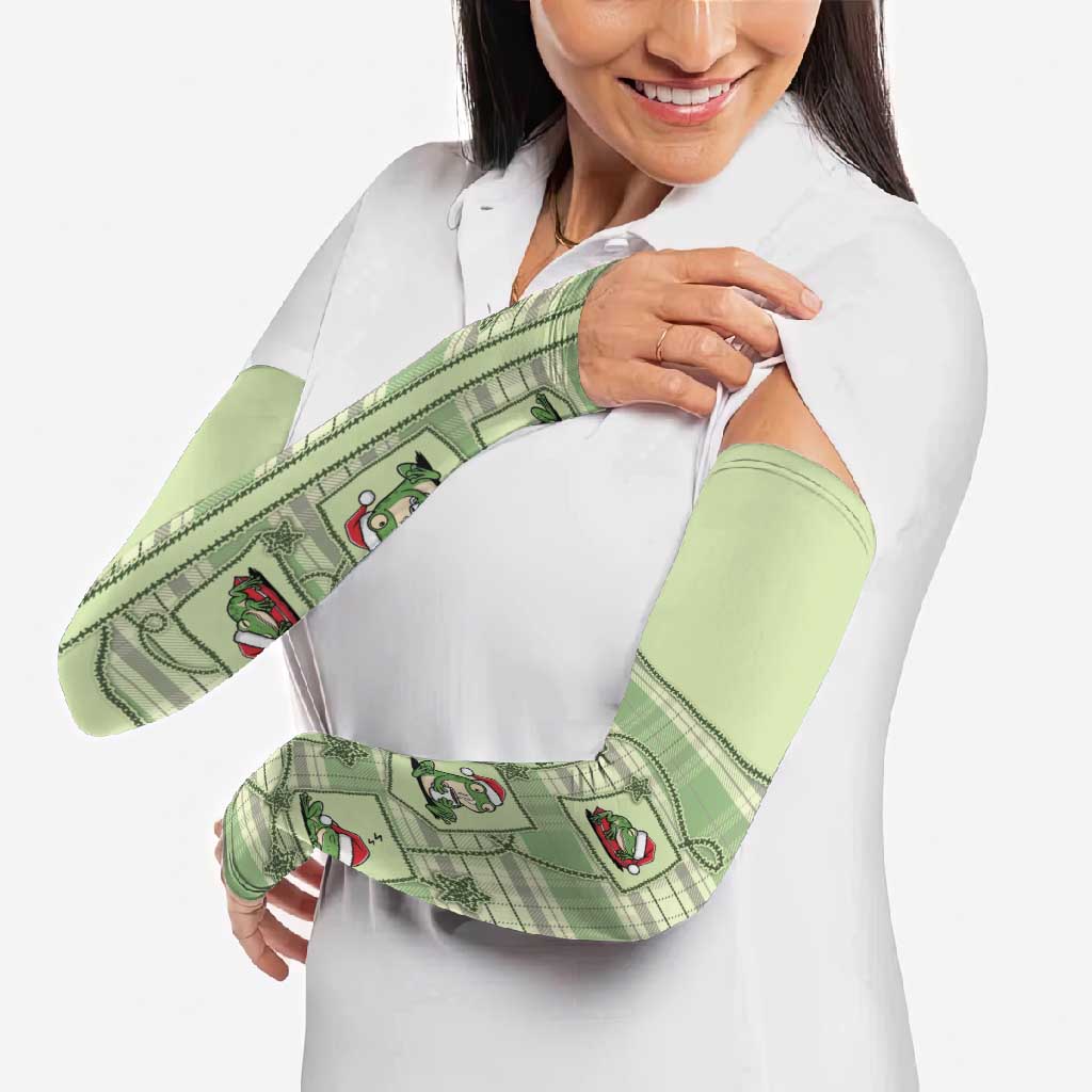 Western Yoke Arm Sleeves Frog Christmas Cute Style - Wonder Print Shop