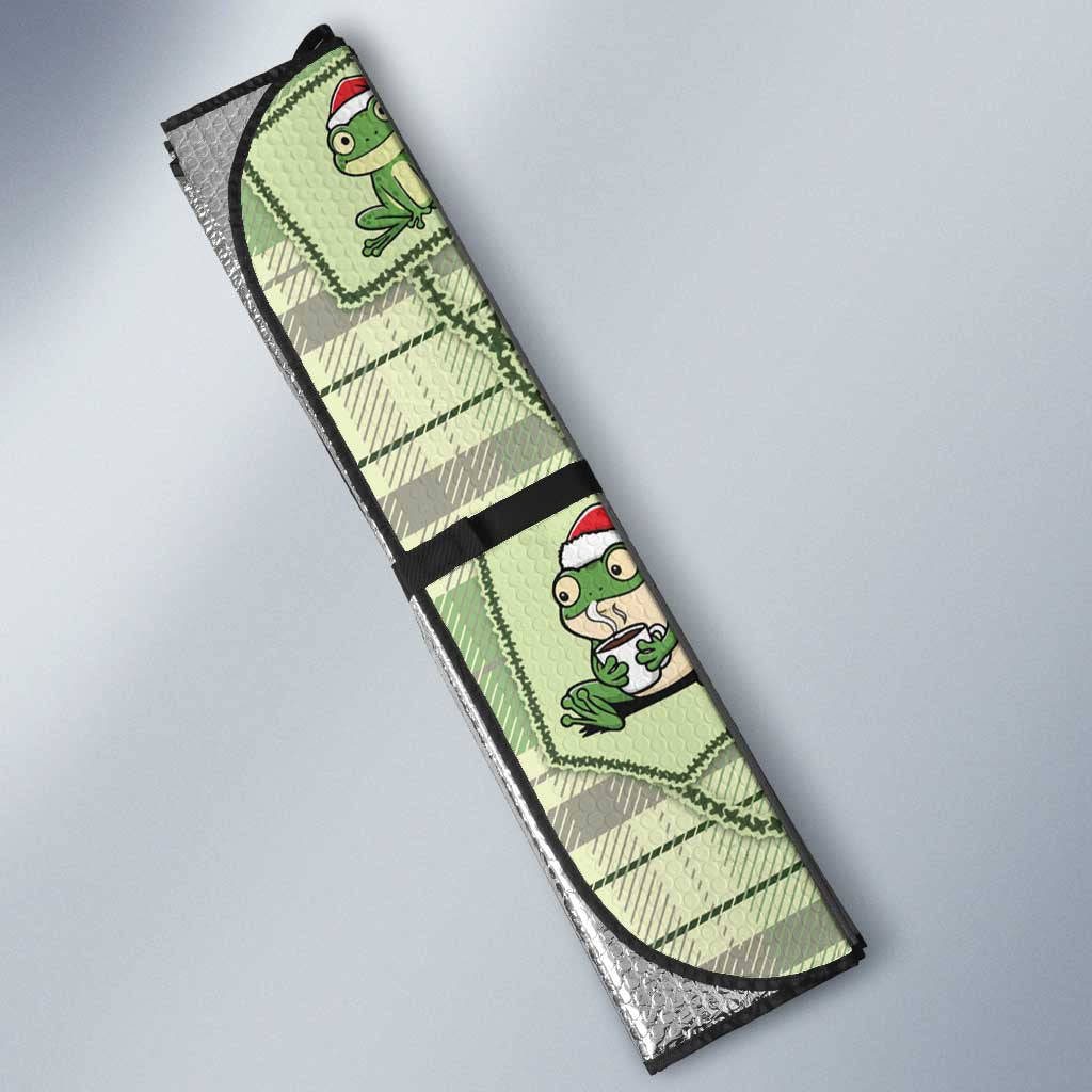 Western Yoke Auto Sun Shade Frog Christmas Cute Style - Wonder Print Shop