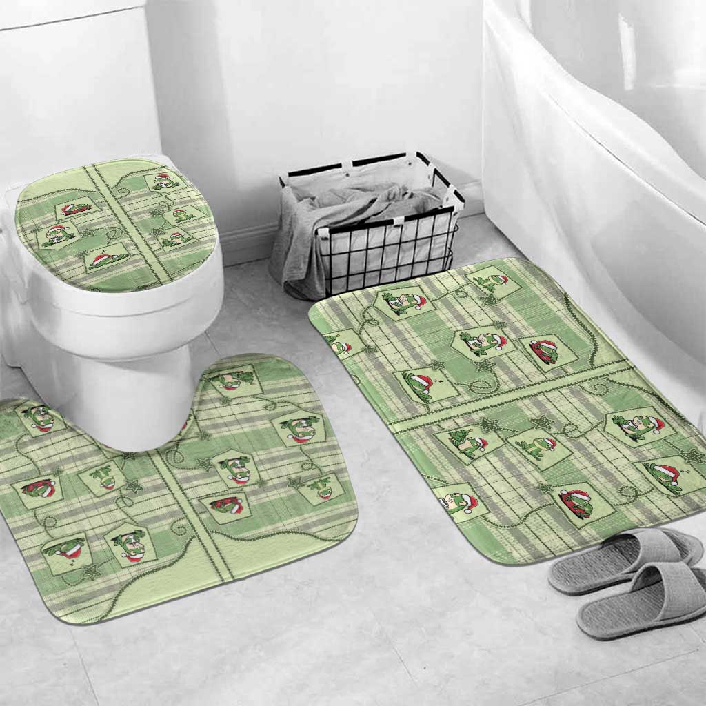 Western Yoke Bathroom Set Frog Christmas Cute Style - Wonder Print Shop