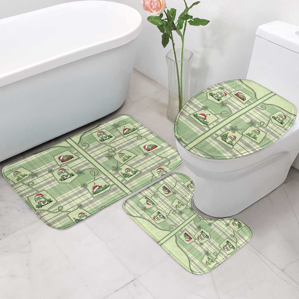 Western Yoke Bathroom Set Frog Christmas Cute Style - Wonder Print Shop