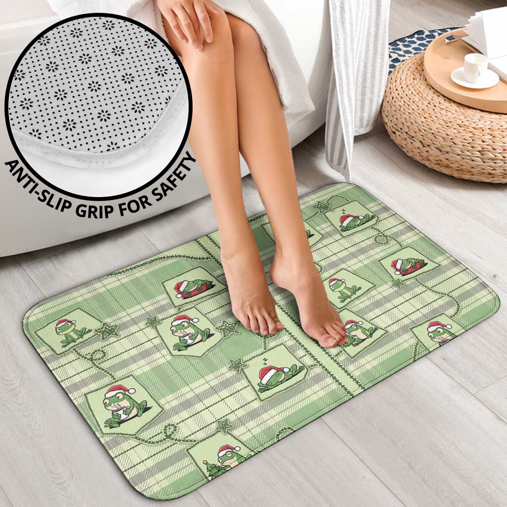 Western Yoke Bathroom Set Frog Christmas Cute Style - Wonder Print Shop