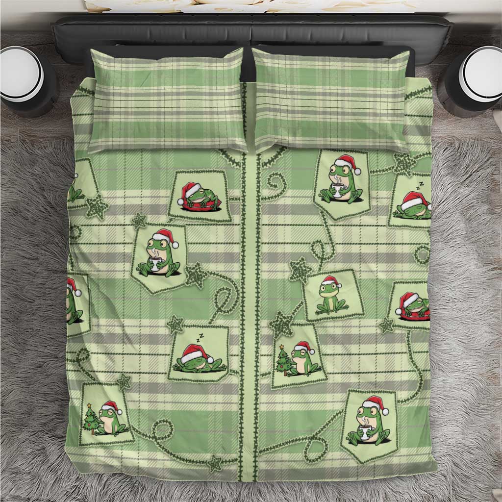 Western Yoke Bedding Set Frog Christmas Cute Style - Wonder Print Shop