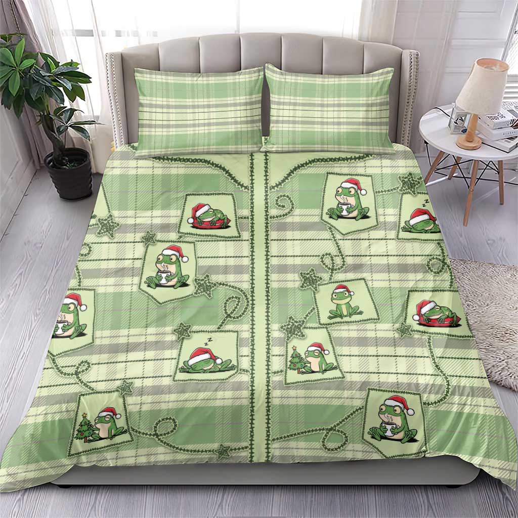 Western Yoke Bedding Set Frog Christmas Cute Style - Wonder Print Shop