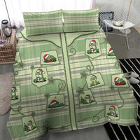 Western Yoke Bedding Set Frog Christmas Cute Style - Wonder Print Shop