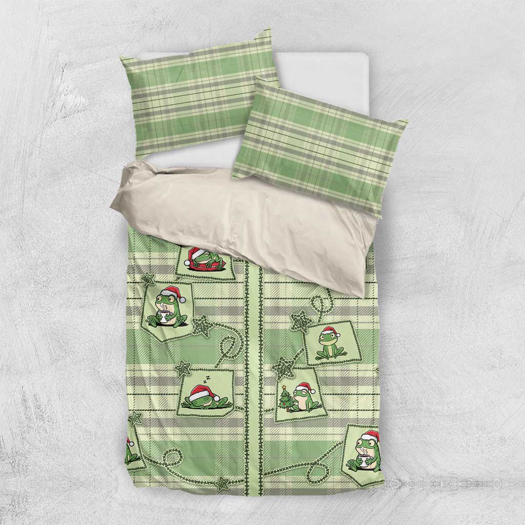 Western Yoke Bedding Set Frog Christmas Cute Style - Wonder Print Shop