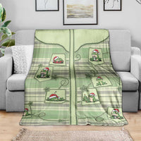 Western Yoke Blanket Frog Christmas Cute Style - Wonder Print Shop