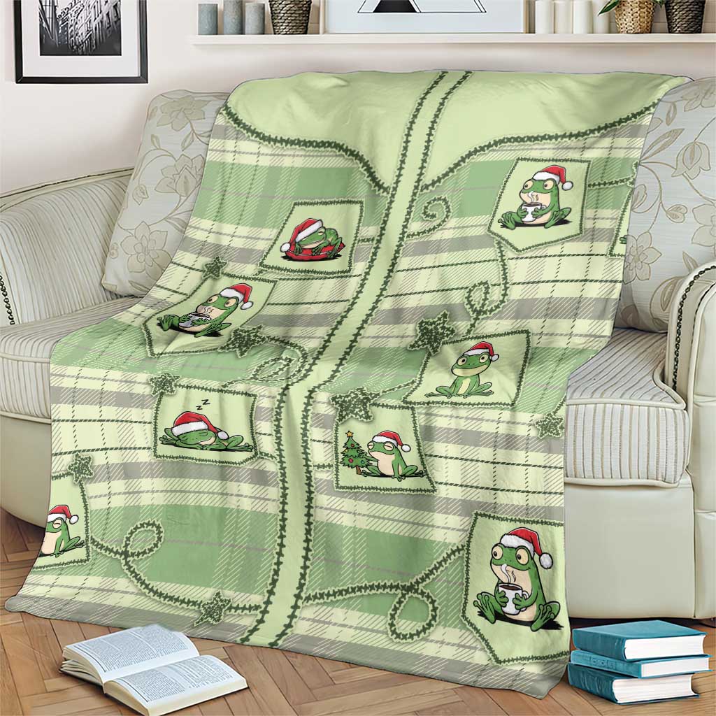 Western Yoke Blanket Frog Christmas Cute Style - Wonder Print Shop