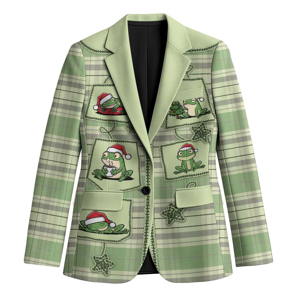Western Yoke Blazer Frog Christmas Cute Style - Wonder Print Shop