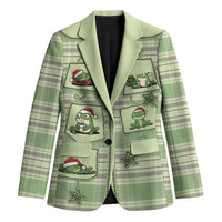 Western Yoke Blazer Frog Christmas Cute Style - Wonder Print Shop