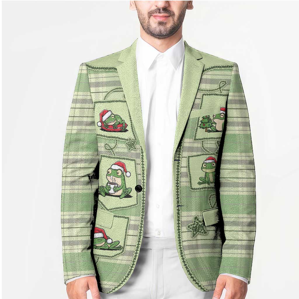Western Yoke Blazer Frog Christmas Cute Style - Wonder Print Shop