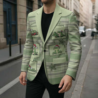 Western Yoke Blazer Frog Christmas Cute Style - Wonder Print Shop