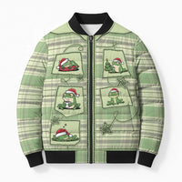 Western Yoke Bomber Puffer Jacket Frog Christmas Cute Style - Wonder Print Shop
