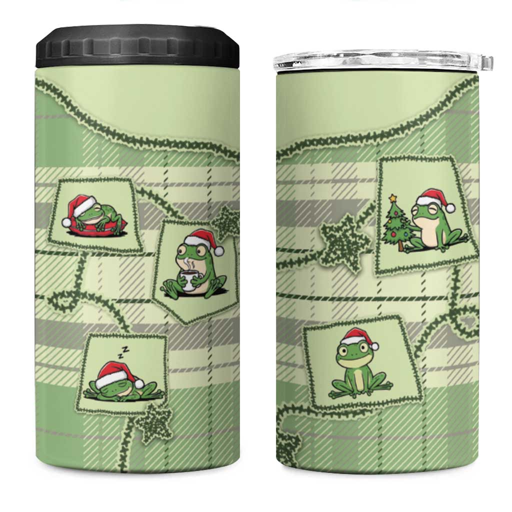 Western Yoke 4 in 1 Can Cooler Tumbler Frog Christmas Cute Style - Wonder Print Shop