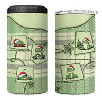 Western Yoke 4 in 1 Can Cooler Tumbler Frog Christmas Cute Style - Wonder Print Shop