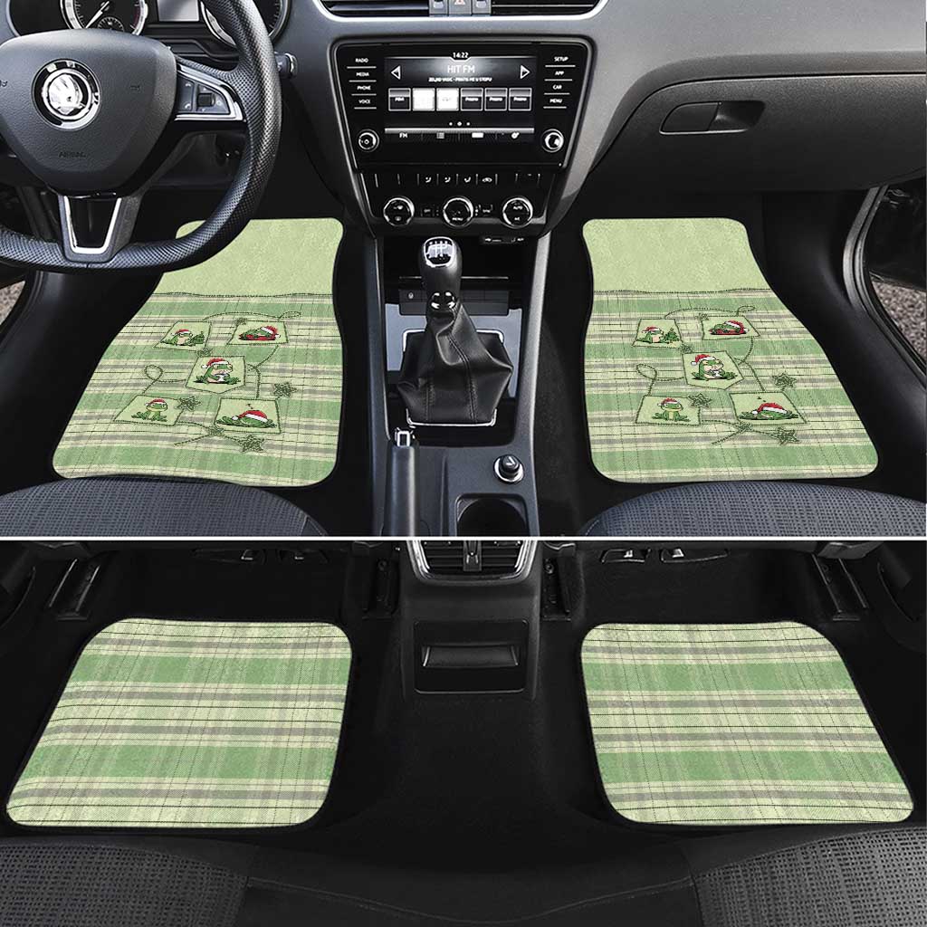 Western Yoke Car Mats Frog Christmas Cute Style - Wonder Print Shop