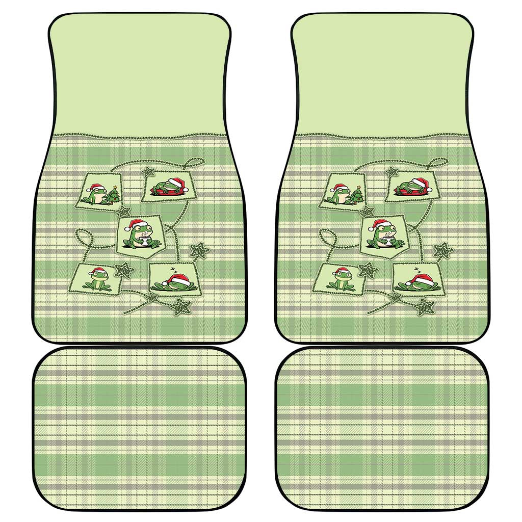 Western Yoke Car Mats Frog Christmas Cute Style - Wonder Print Shop