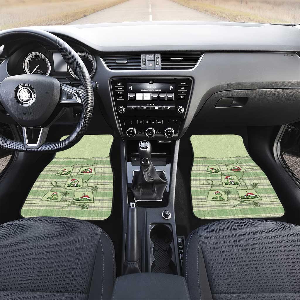 Western Yoke Car Mats Frog Christmas Cute Style - Wonder Print Shop