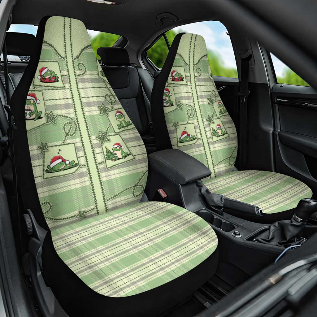 Western Yoke Car Seat Cover Frog Christmas Cute Style - Wonder Print Shop
