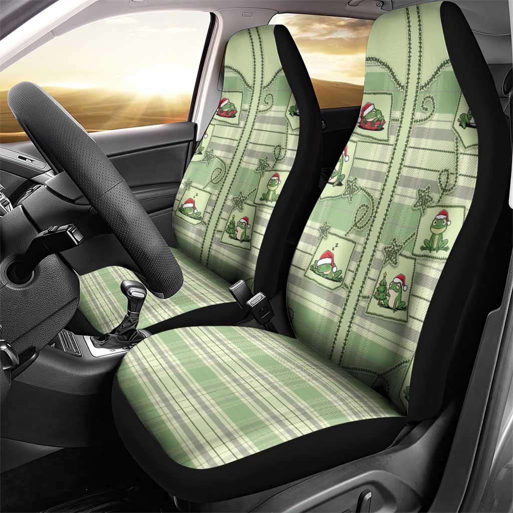 Western Yoke Car Seat Cover Frog Christmas Cute Style - Wonder Print Shop