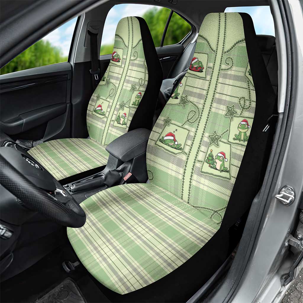 Western Yoke Car Seat Cover Frog Christmas Cute Style - Wonder Print Shop