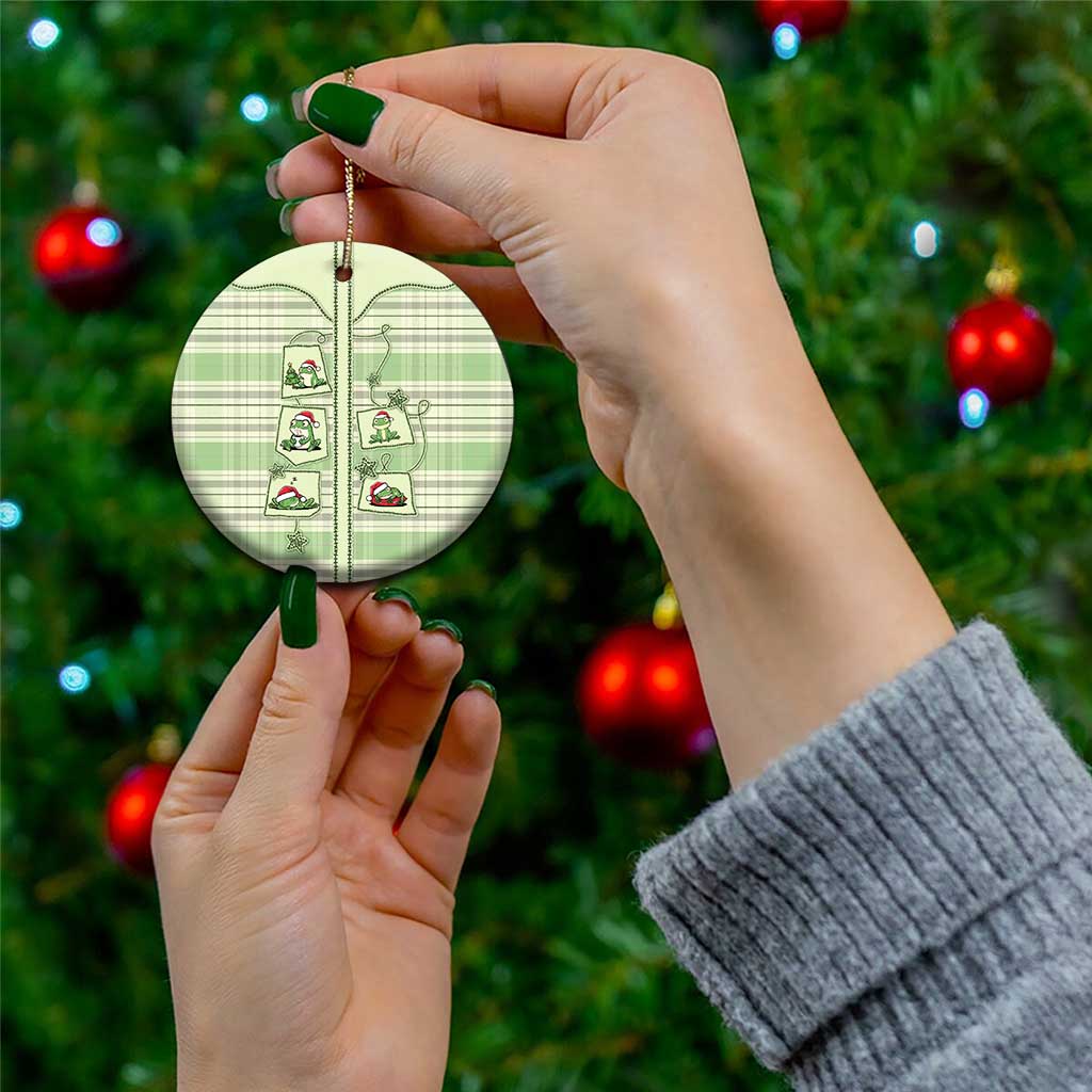 Western Yoke Ceramic Ornament Frog Christmas Cute Style - Wonder Print Shop