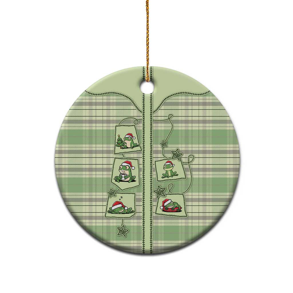 Western Yoke Ceramic Ornament Frog Christmas Cute Style - Wonder Print Shop