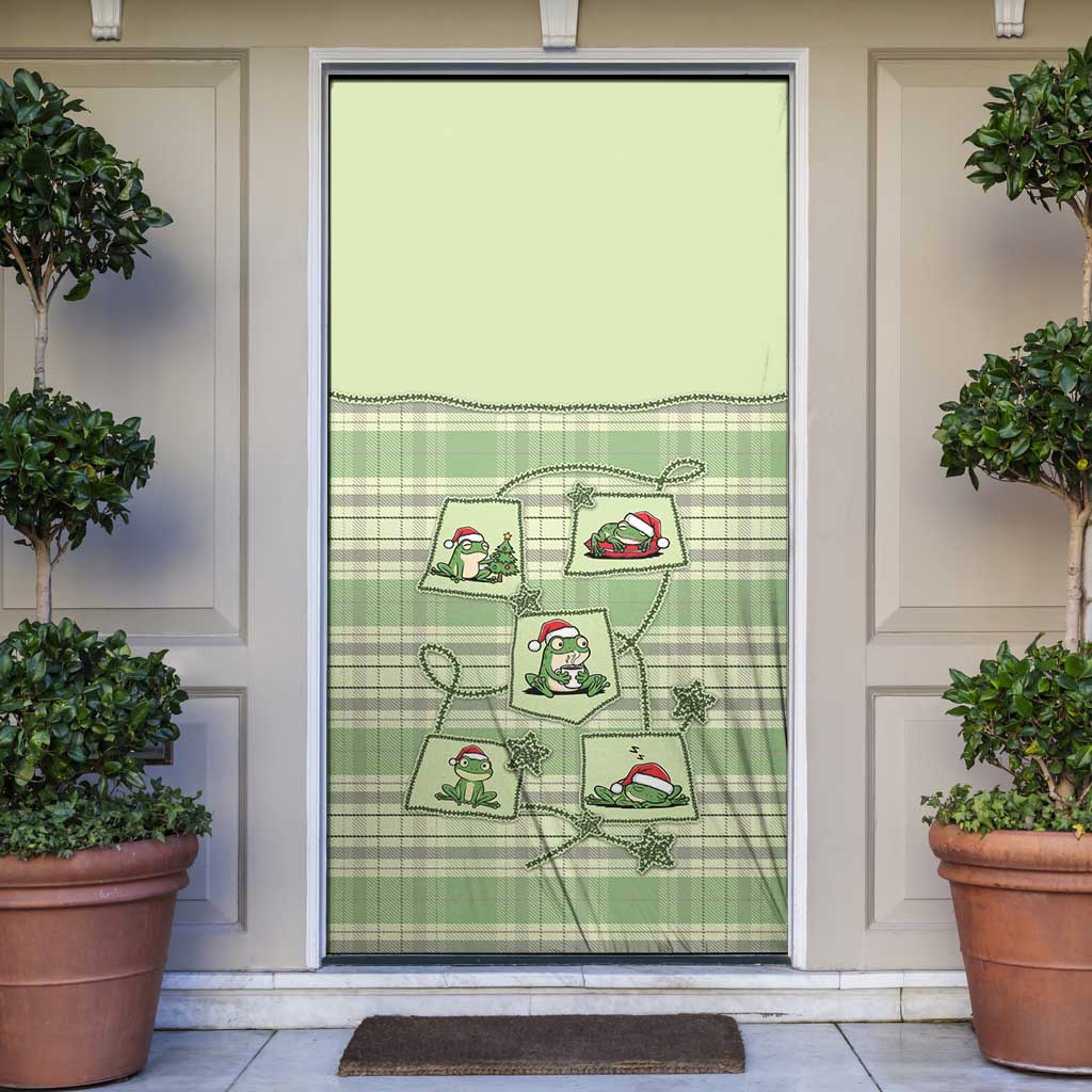 Western Yoke Door Cover Frog Christmas Cute Style - Wonder Print Shop