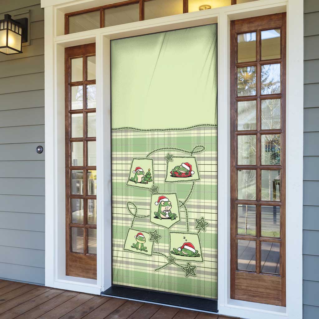 Western Yoke Door Cover Frog Christmas Cute Style - Wonder Print Shop