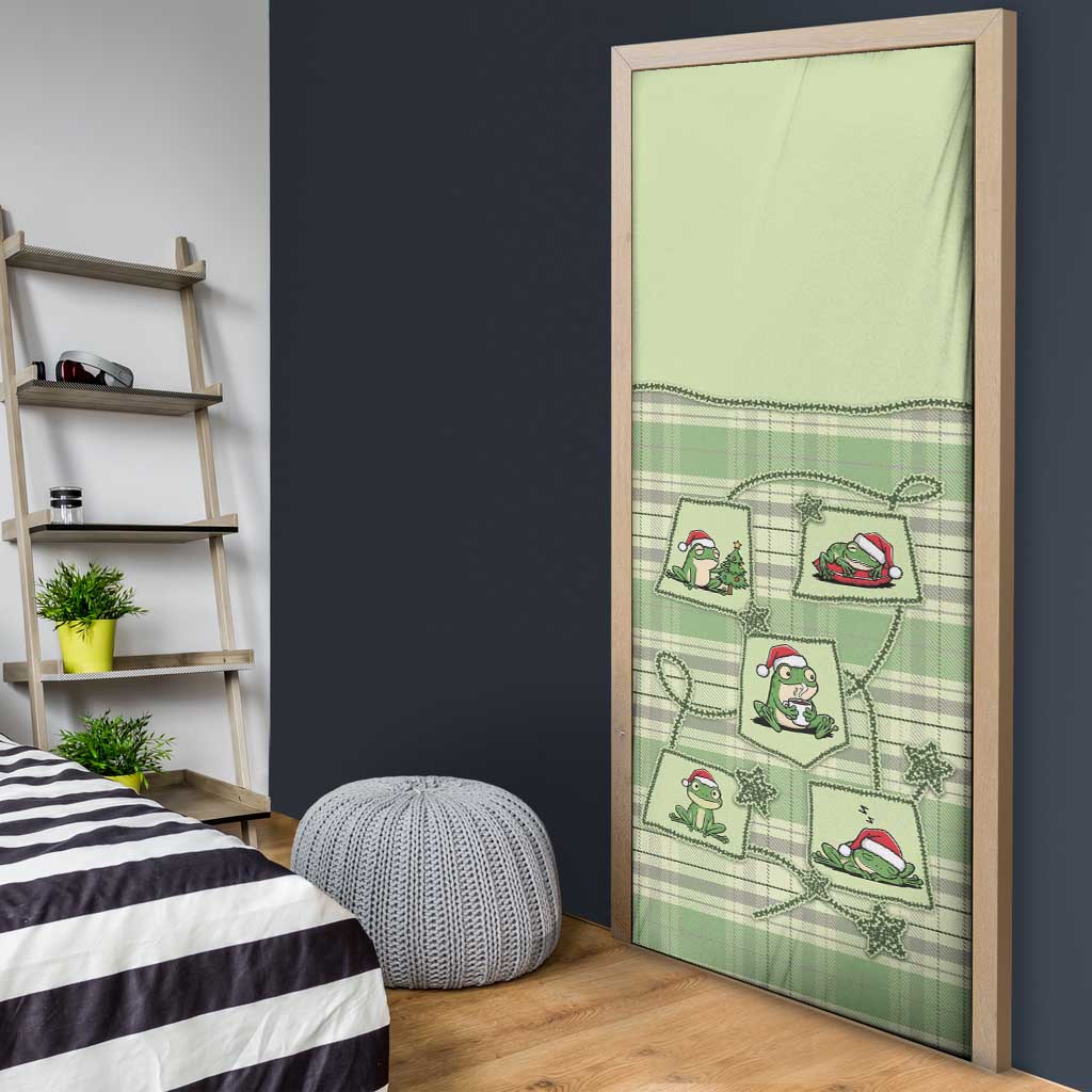 Western Yoke Door Cover Frog Christmas Cute Style - Wonder Print Shop